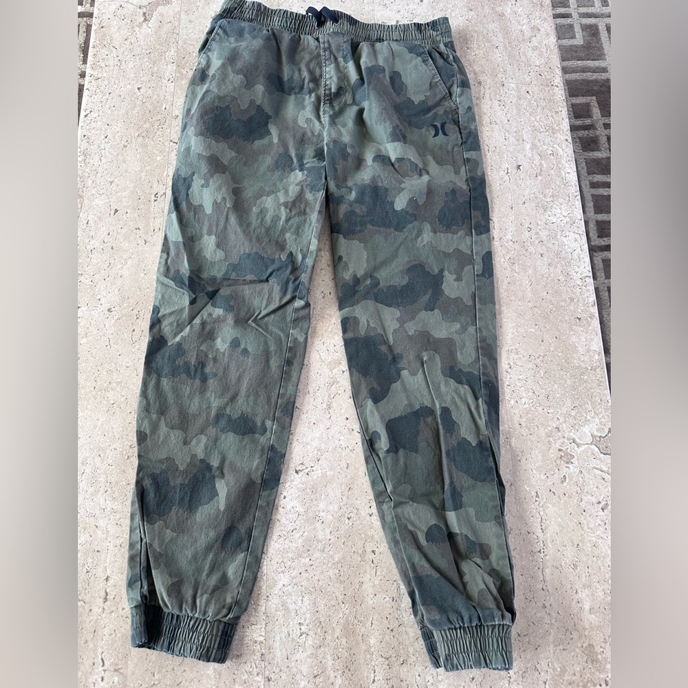 Hurley boys Olive Green Cargo Pants